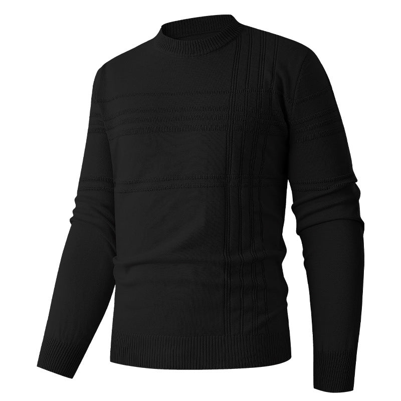 Herren feiner Strickpullover mit strukturiertem Design Drune