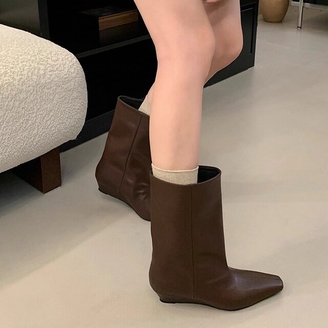 Damen Elegante Stiefeletten mit hohem Absatz Drune