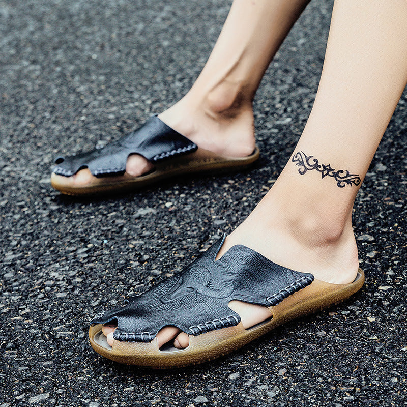 Damen Leder-Clogs mit luxuriösem Design und atmungsaktiver Sohle Drune