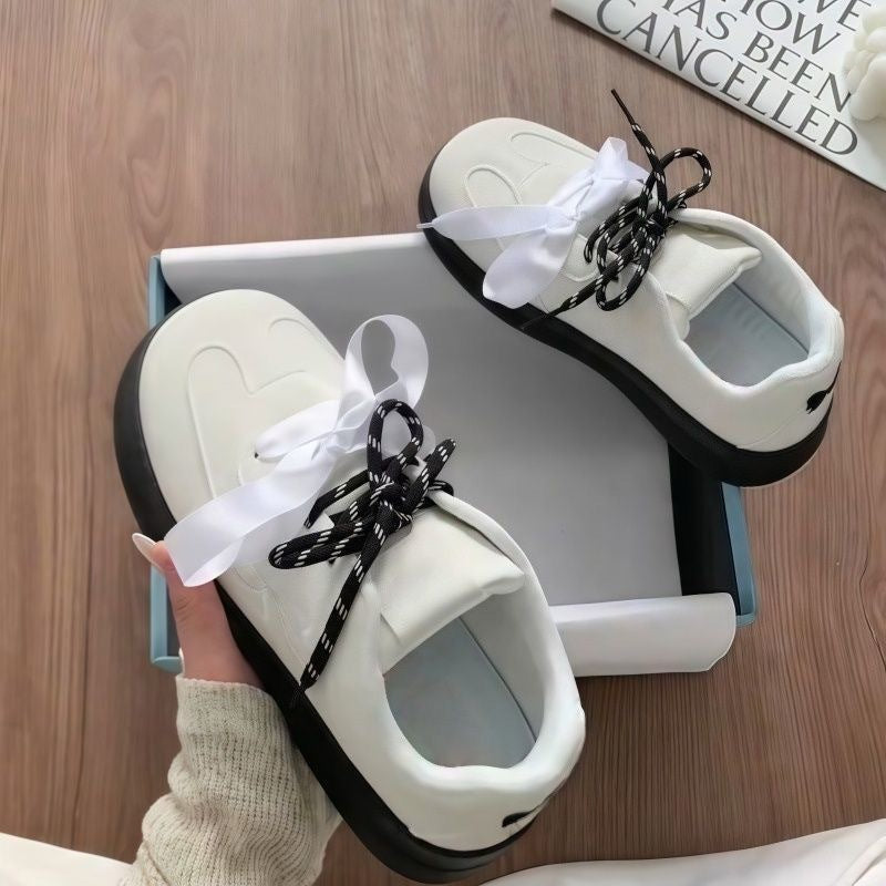 Damen Komfortable Sneakers mit verspieltem Schleifen-Design Drune