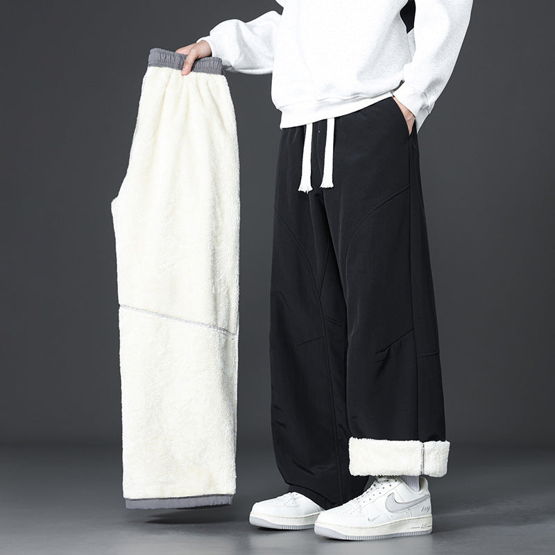 Herren Lässige Fleece-Hose mit minimalistischem Design