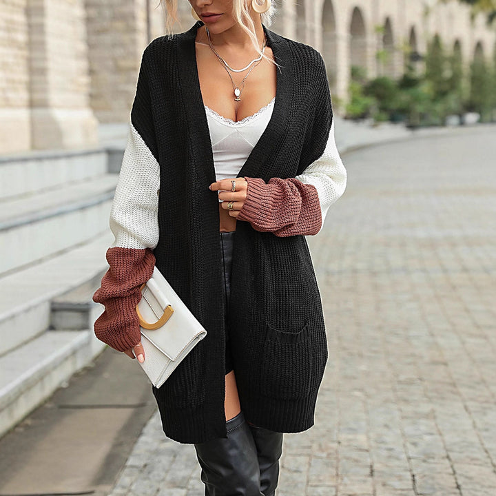 Damen Eleganter Strick-Cardigan mit lockeren Ärmeln Drune