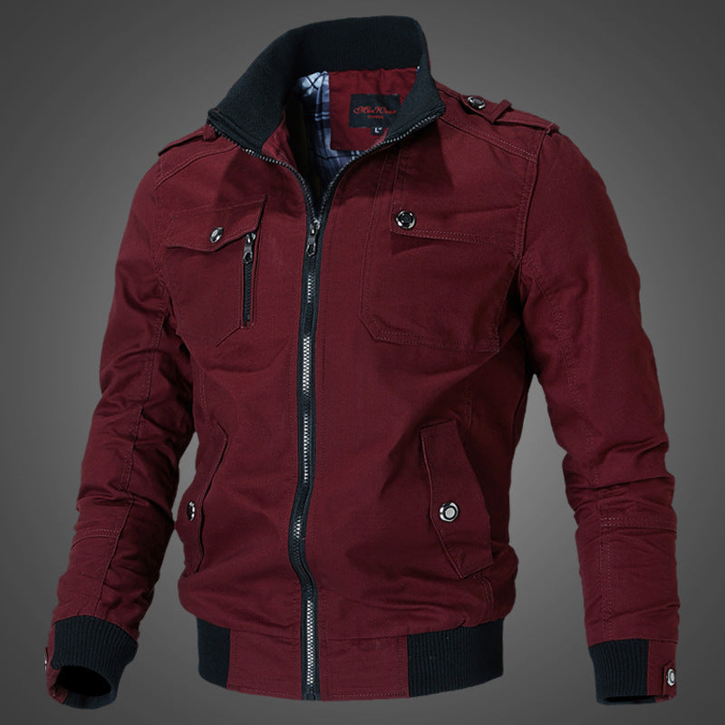 Herren nan robuste Canvas-Field-Bomberjacke Drune