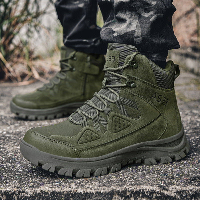 Herren Robuste Hochschnitt Wanderschuhe Drune