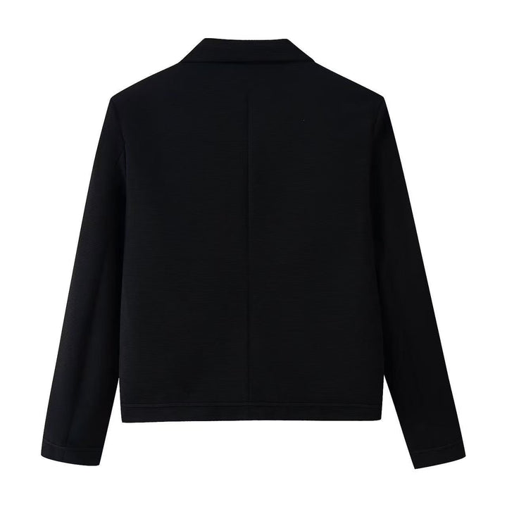 Damen Kurze militärisch inspirierte Jacke mit Knoten- und Kordelverschlüssen Drune