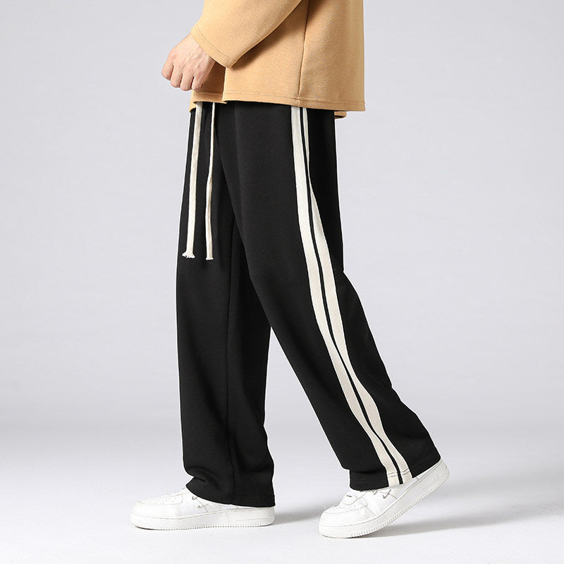 Herren Relaxed-Fit Lounge‑Hose mit markanten Seitenstreifen & verstellbarem Tunnelzug Drune