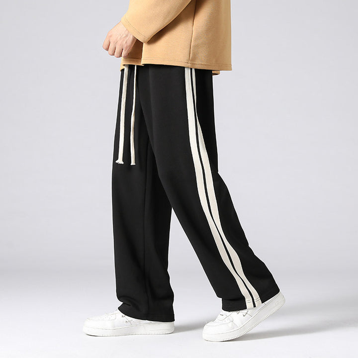 Herren Relaxed-Fit Lounge‑Hose mit markanten Seitenstreifen & verstellbarem Tunnelzug Drune