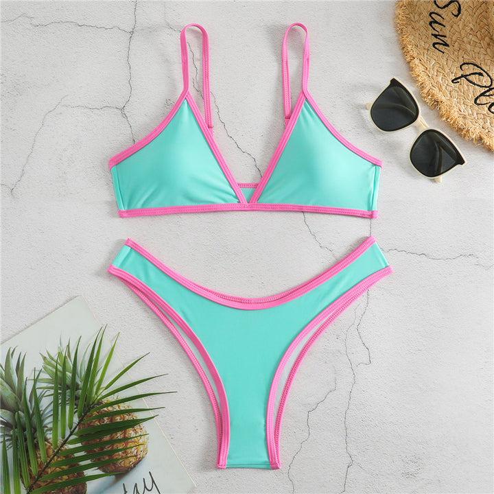 Damen Triangel-Bikini mit eleganter Naht und sportlichem Schnitt Drune