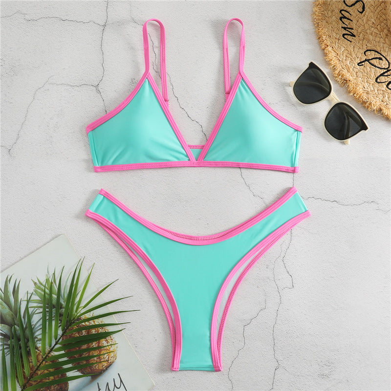 Damen Triangel-Bikini mit eleganter Naht und sportlichem Schnitt Drune