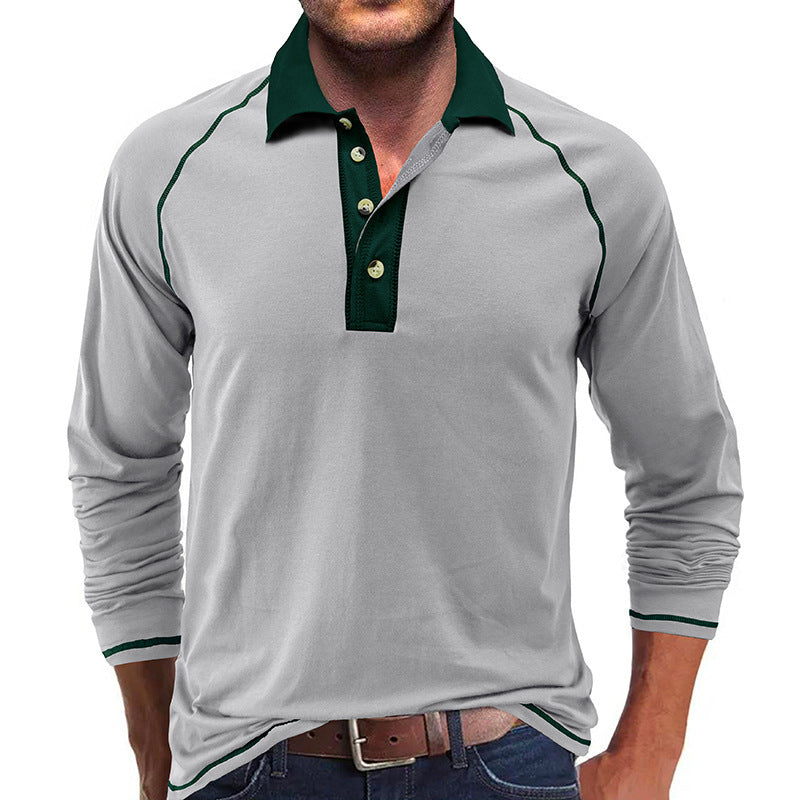 Herren langärmliges Polohemd Drune