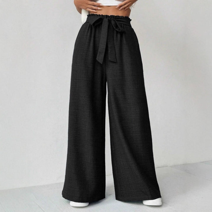 Damen Weit geschnittene Hosen mit verstellbarem Bund Drune