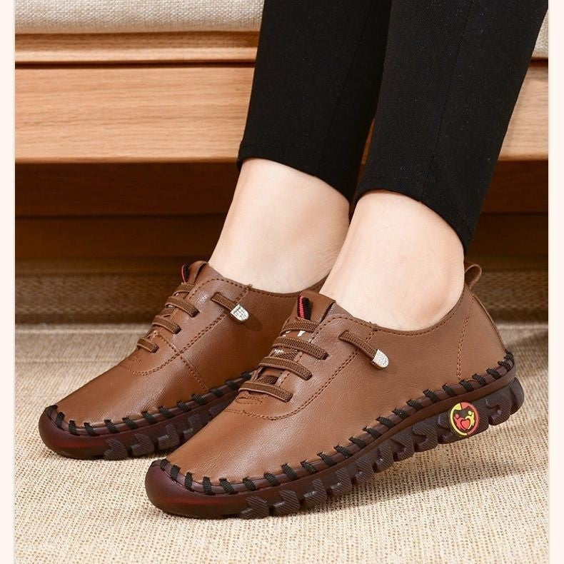 Damen nan flexible faltbare Freizeitsneaker mit stoßdämpfender Profilsohle Drune