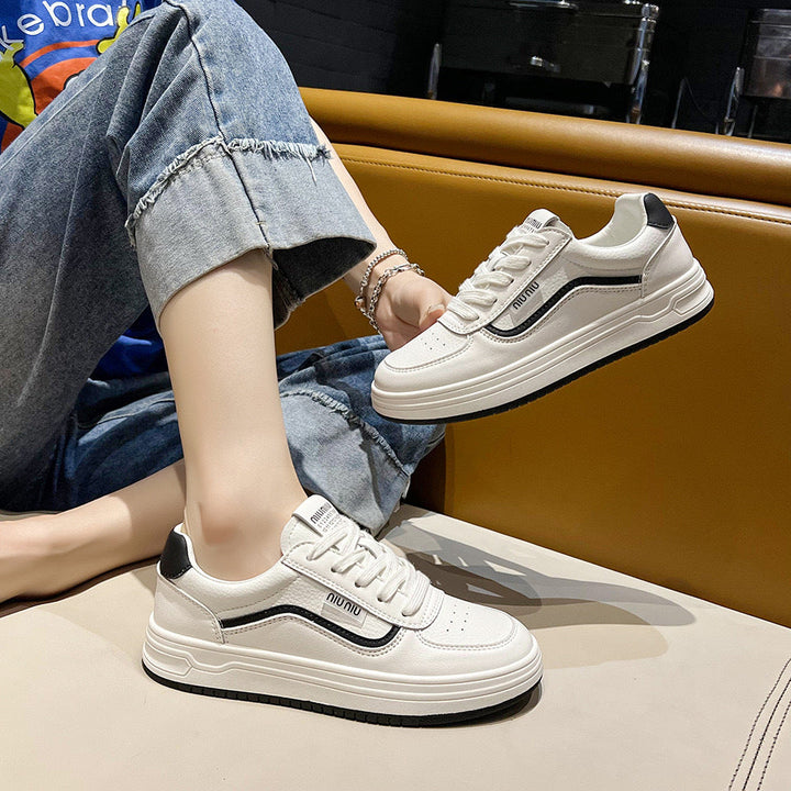 Damen lässige Sneakers mit modischem Design und dämpfender Außensohle Drune