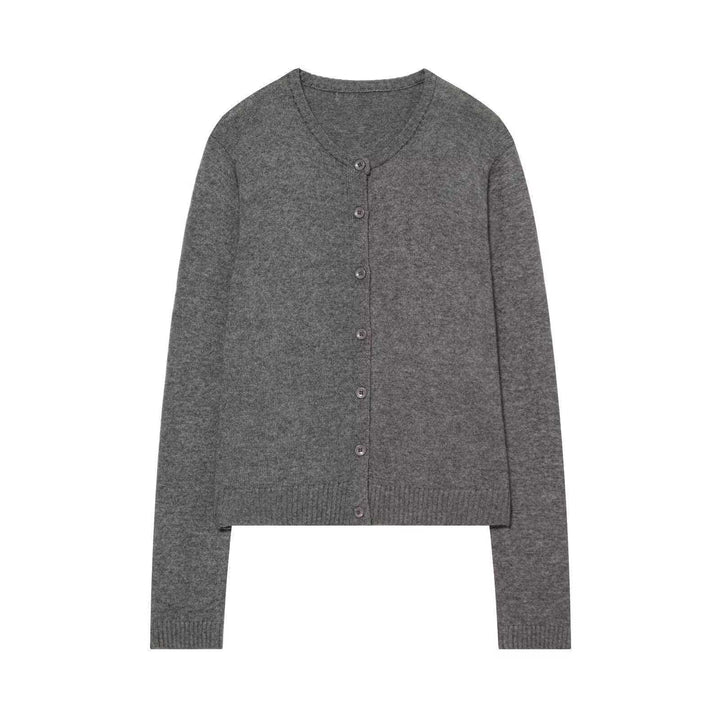 Damen Klassische Strickjacke mit Knopfverschluss Drune