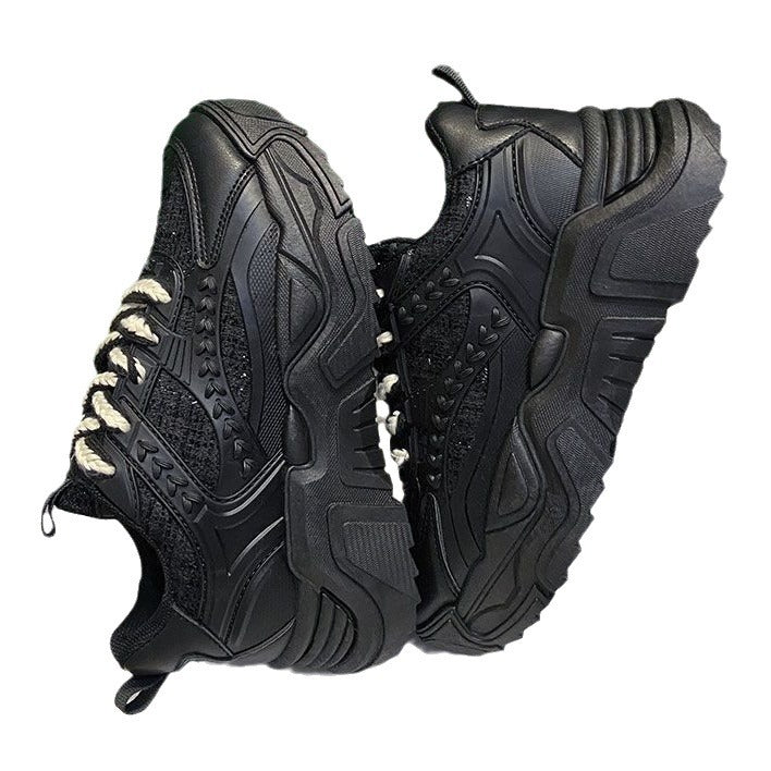 Damen Sportliche High-Top Sneakers mit atmungsaktiver Oberflächenstruktur Drune