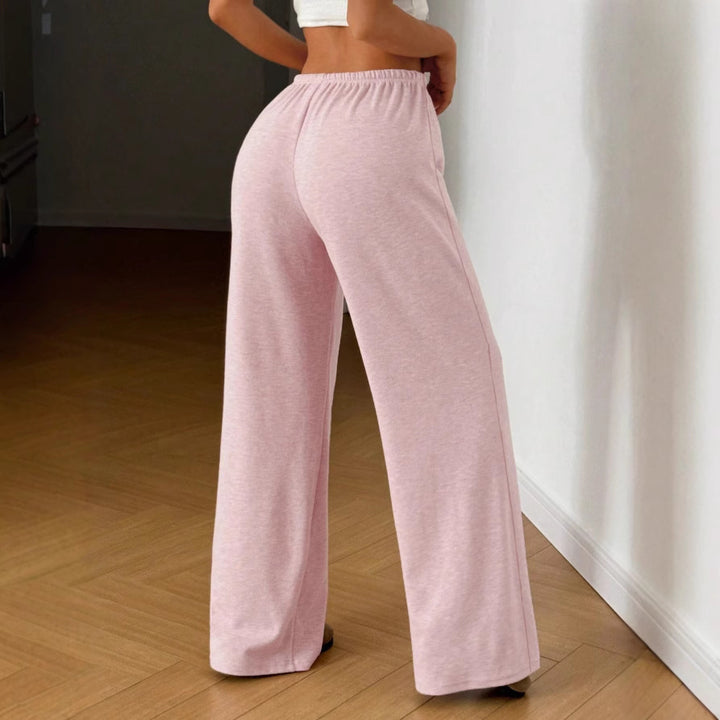 Damen Bequeme und lässige Freizeithose mit hohem Bund und weitem Schnitt Drune