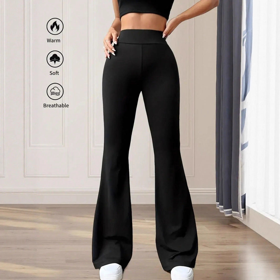 Damen Hochwaisted Flared Leggings Drune