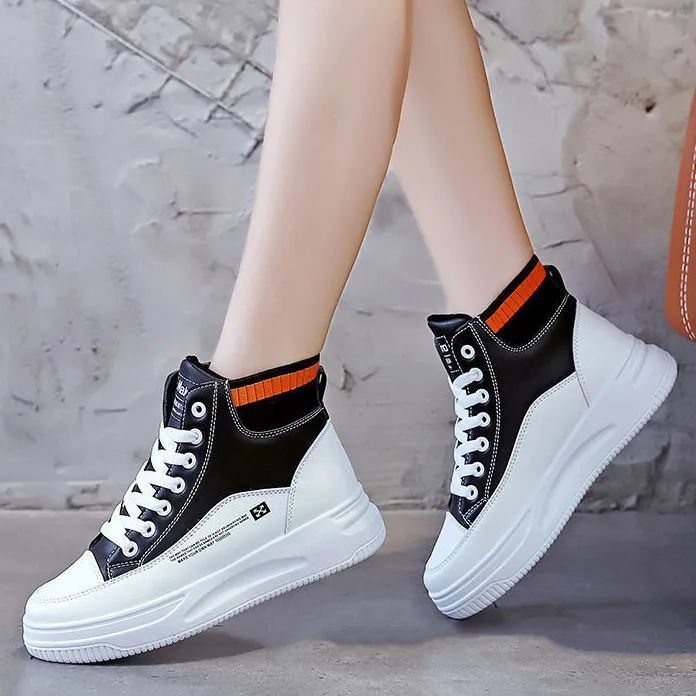 Damen Sportliche High-Top Sneakers mit Komfort-Bündchen und stylischem Design Drune