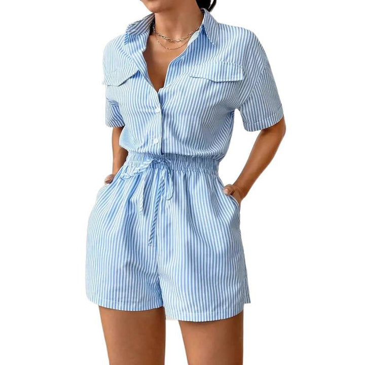 Damen Kurzoverall mit taillierter Passform und praktischen Taschen Drune