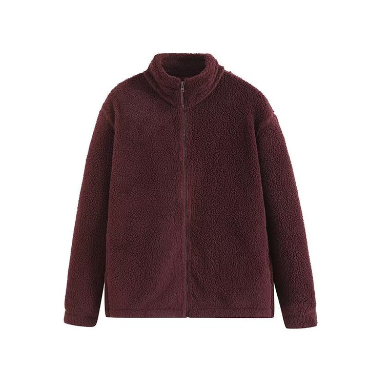 Damen Fleecejacke mit hohem Kragen und praktischen Reißverschlusstaschen Drune