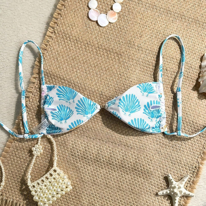 Damen Triangel-Bikini mit maritimen Sternenmuster Drune