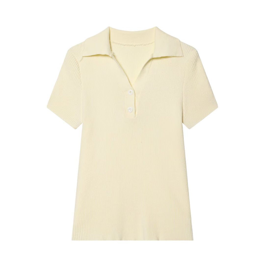 Damen Poloshirt mit strukturiertem Stoff und exklusivem Kragen Drune