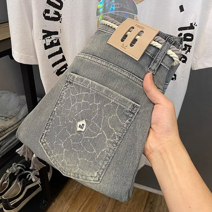 Damen Modische Denim-Cargo-Hose Drune