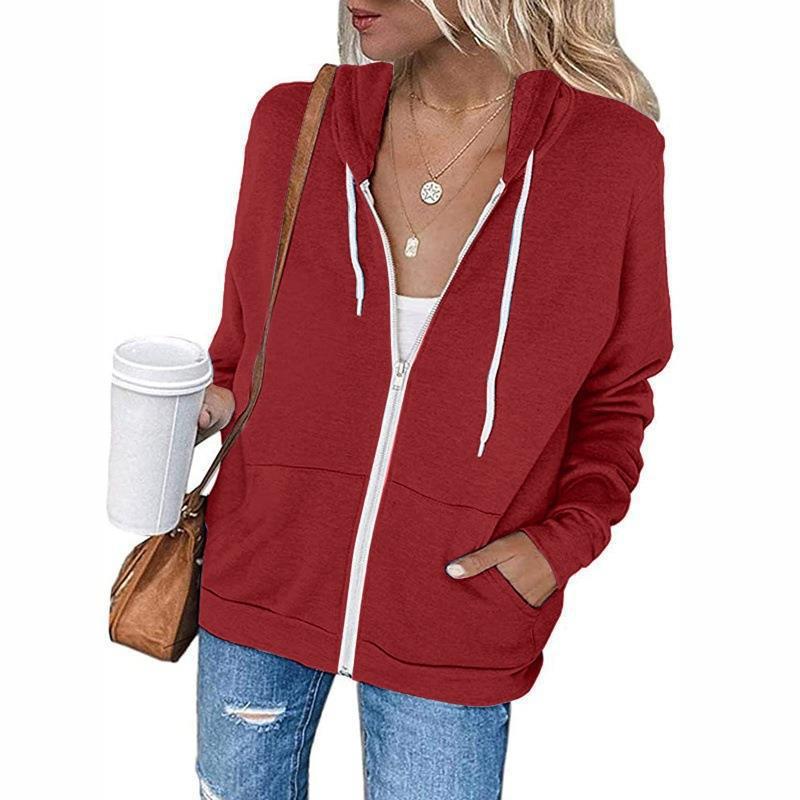 Drune | Damen Hoodie Mit Vollem Reißverschluss Und Taschen