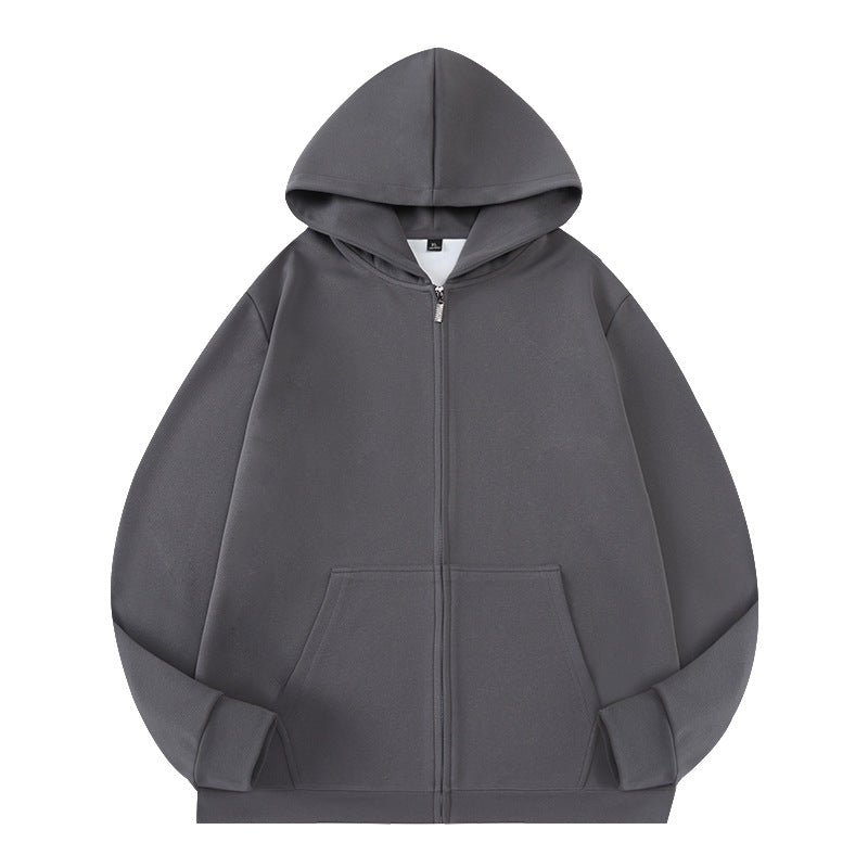 Unisex Oversize Kapuzen‑Zipjacke aus French‑Terry mit verdeckter Nahtführung Drune