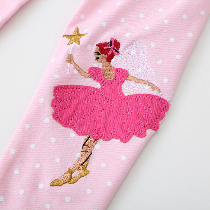 Mädchen Leggings mit zauberhaften Ballettapplikationen Drune