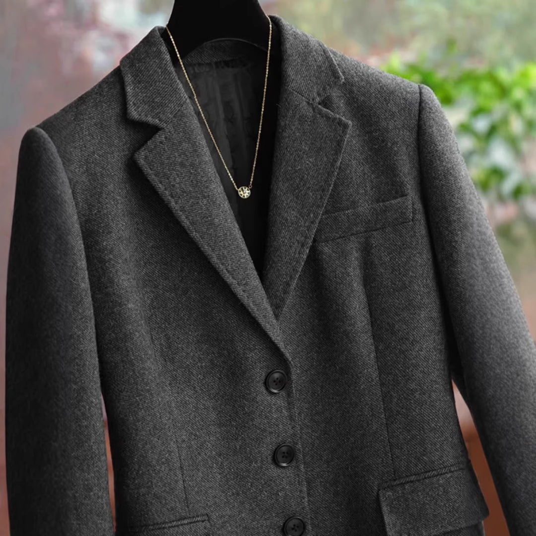 Damen Eleganter und stilvoller Wollblazer Drune