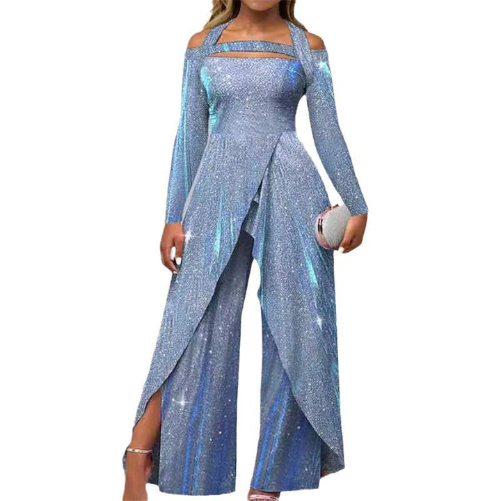 Damen Glamouröses Funktionsjumpsuit mit schimmerndem Effekt und elegantem Design Drune