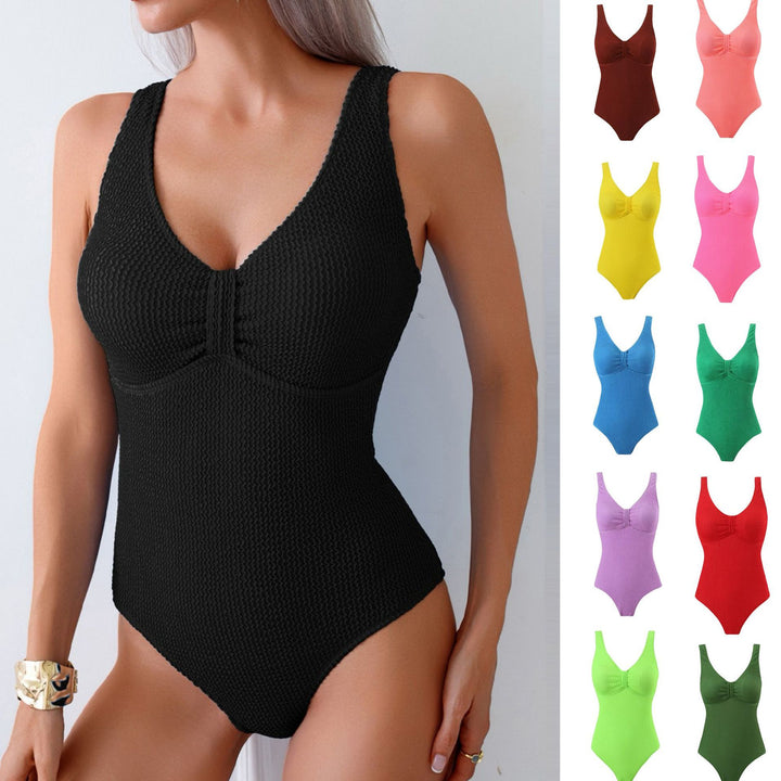Damen Einteiliger Badeanzug mit strukturiertem Obermaterial und sportlichem Schnitt Drune