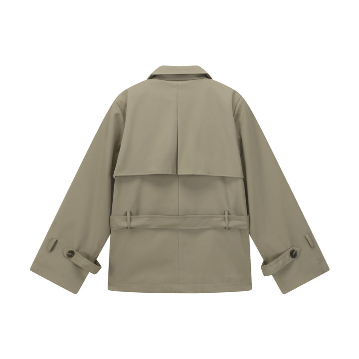 Damen Doppelreihiger Trenchcoat Drune