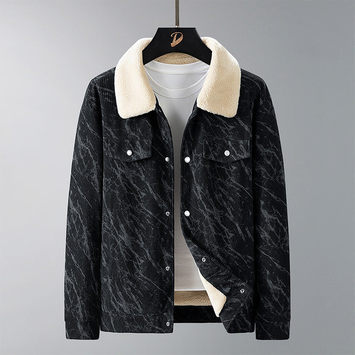 Herren Modische Cordjacke mit stylischem Design Drune