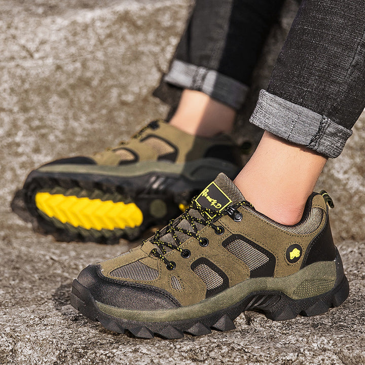 Herren nan robuster Trekkingschuh mit verstärkter Zehenkappe und rutschfester Profilsohle Drune