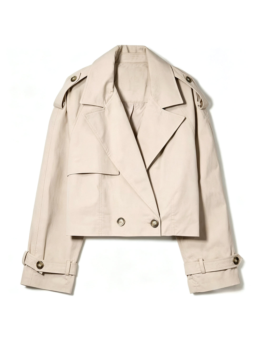Damen Modische Kurze Trenchjacke Drune