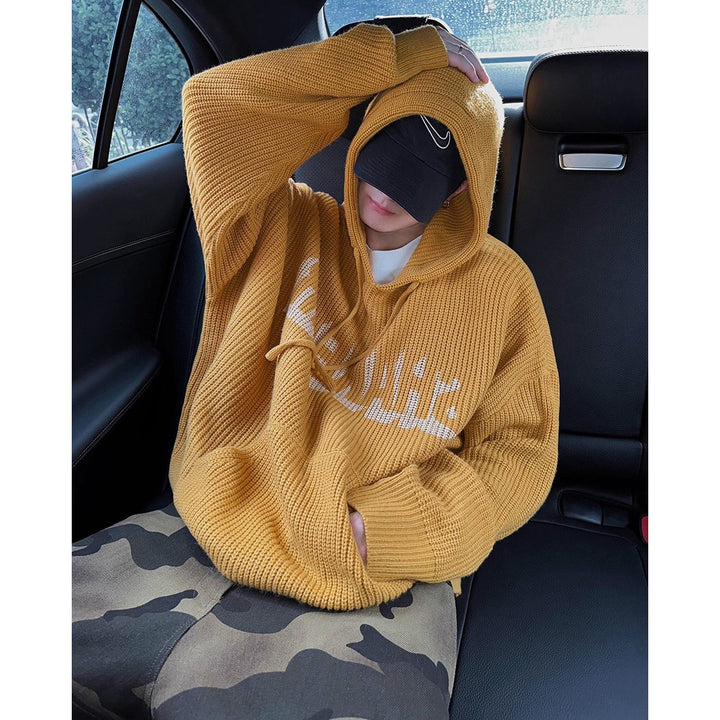 Damen Komfortabler oversized Hoodie mit grafischem Schriftzug Drune