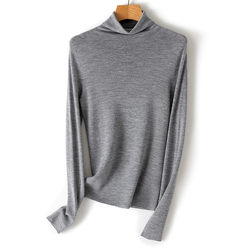 Damen Leichter Feinstrick-Rollkragenpullover mit fließender Passform Drune