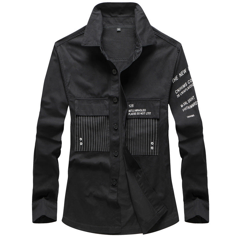 Herren Modische Utility-Hemdjacke Drune
