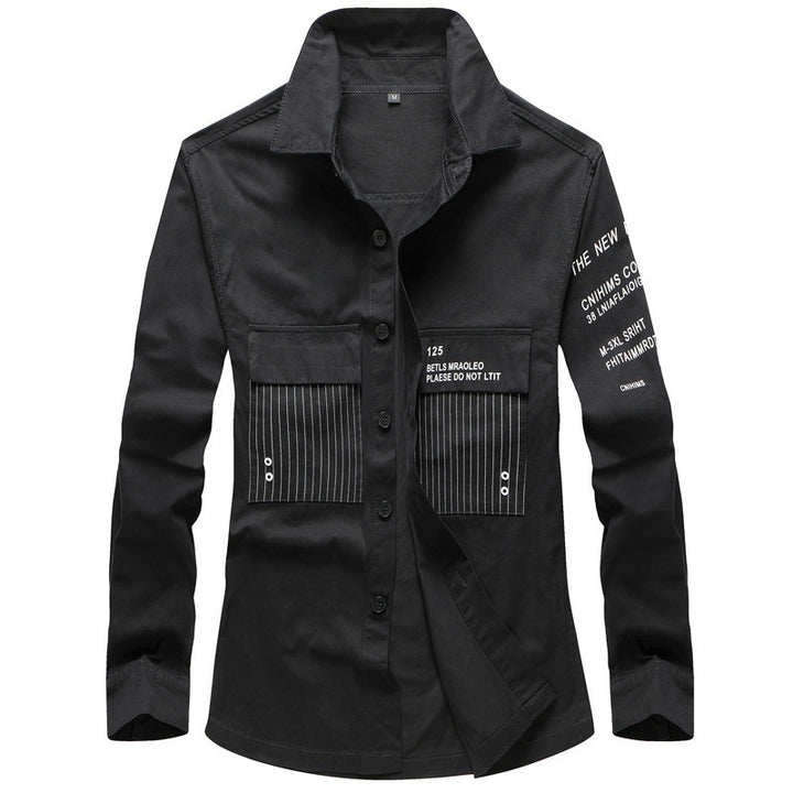 Herren Modische Utility-Hemdjacke Drune
