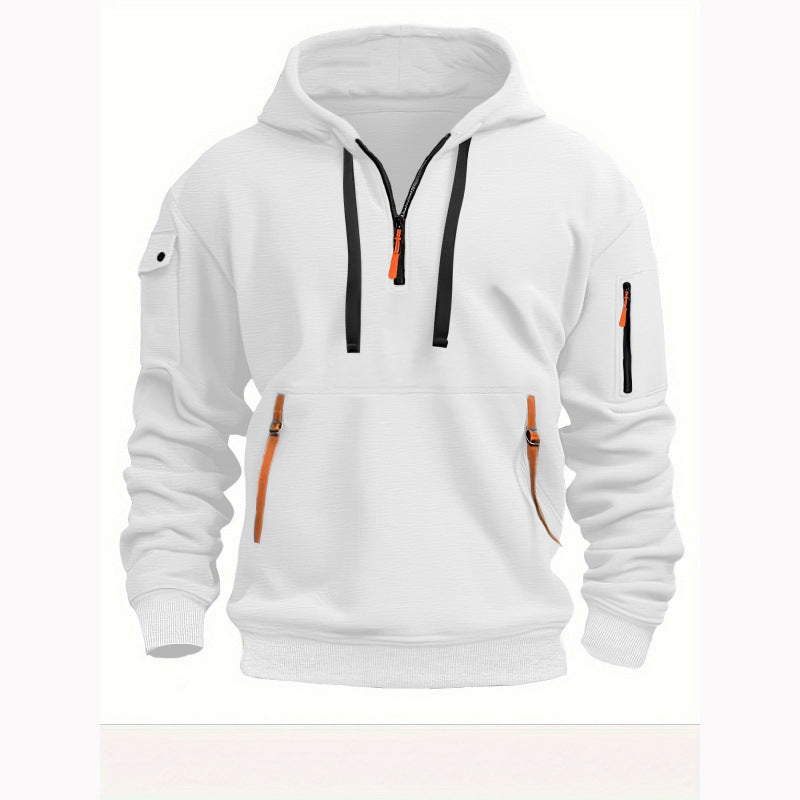 Herren Freizeit Kapuzenpullover mit praktischen Taschen Drune