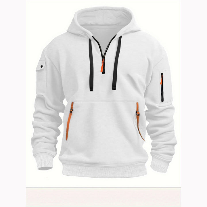 Herren Freizeit Kapuzenpullover mit praktischen Taschen Drune