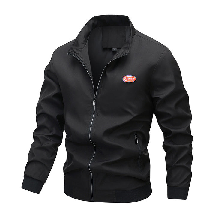 Herren Stoffjacke mit Reißverschluss Drune