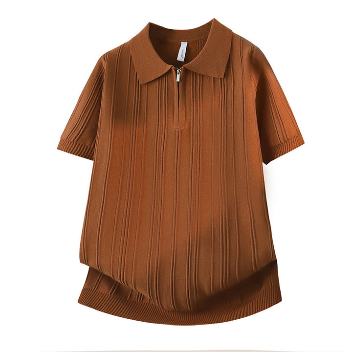 Damen Modisches Poloshirt mit Reißverschluss Drune
