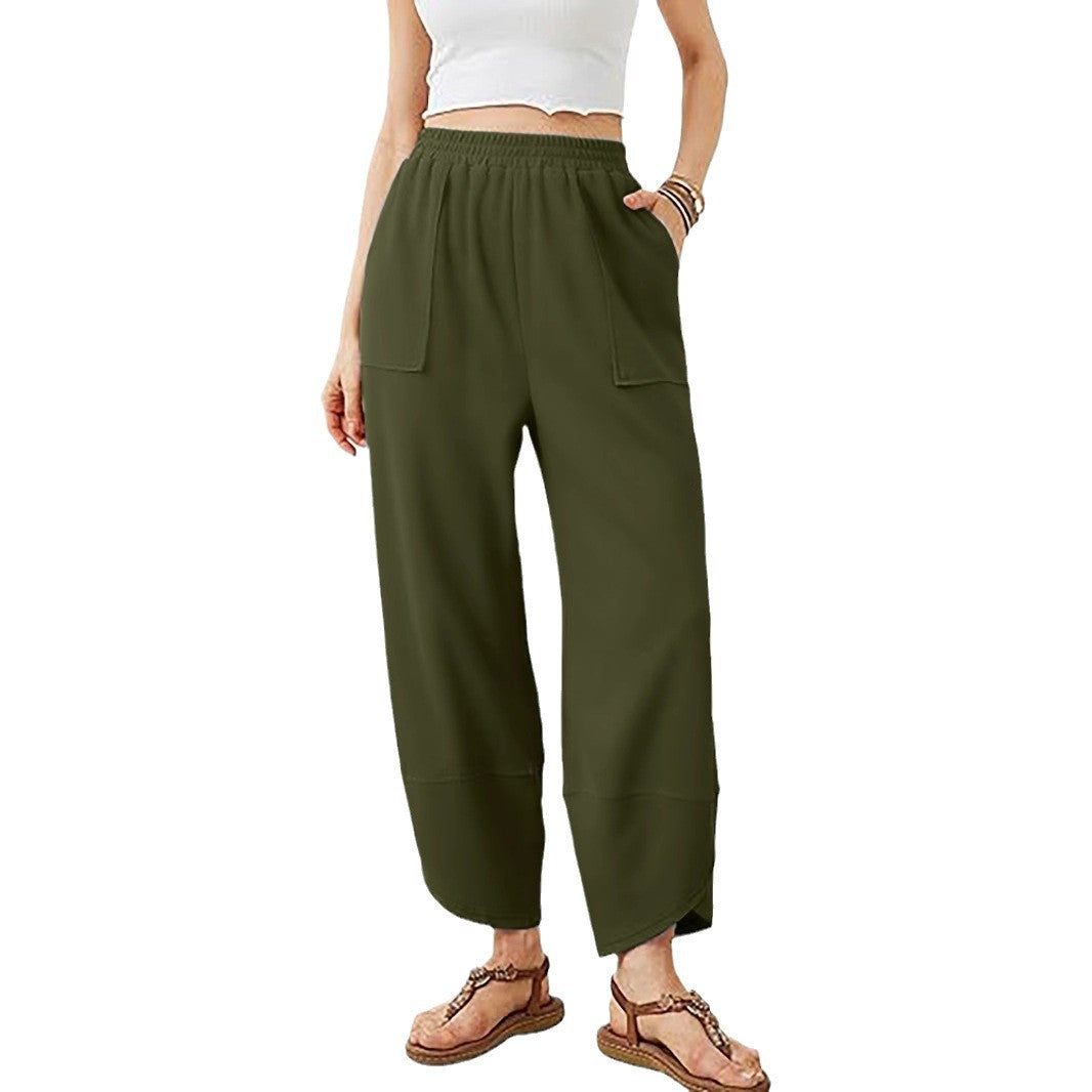 Damen Culotte-Hose mit elastischem Bund und aufgesetzten Taschen Drune