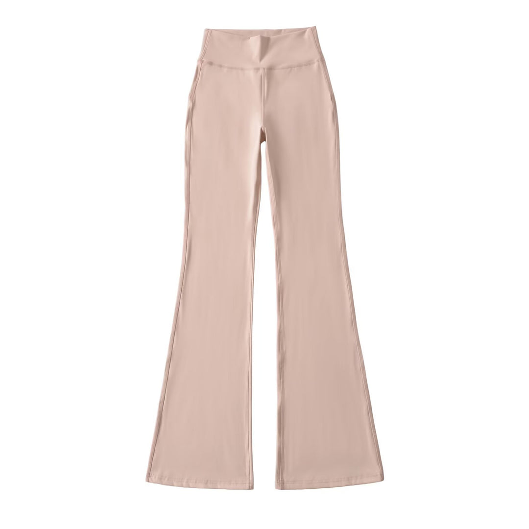 Damen Hochtaillierte ausgestellte Yoga‑Hose mit Formbund Drune