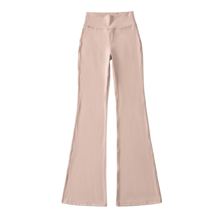 Damen Hochtaillierte ausgestellte Yoga‑Hose mit Formbund Drune