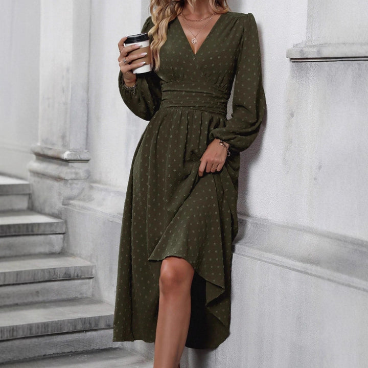 Damen Maxikleid mit eleganter Wickeloptik Drune