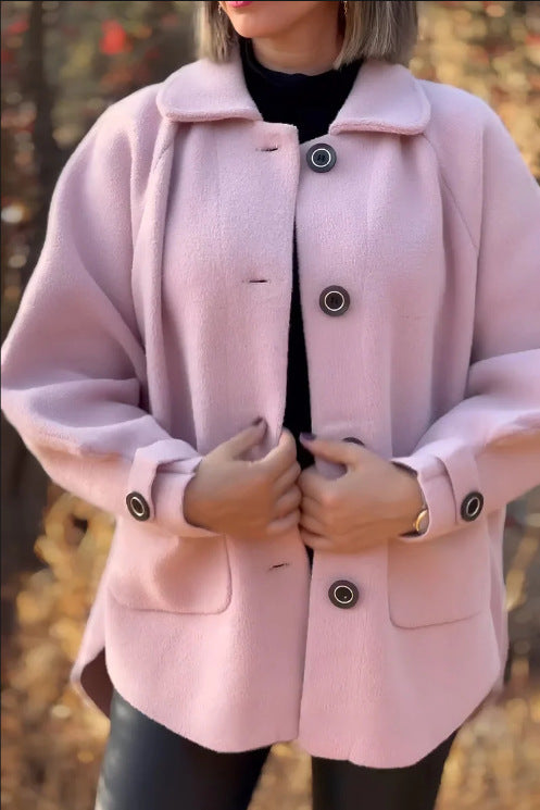 Damen Übergangsjacke mit großem Kragen und praktischen Taschen Drune